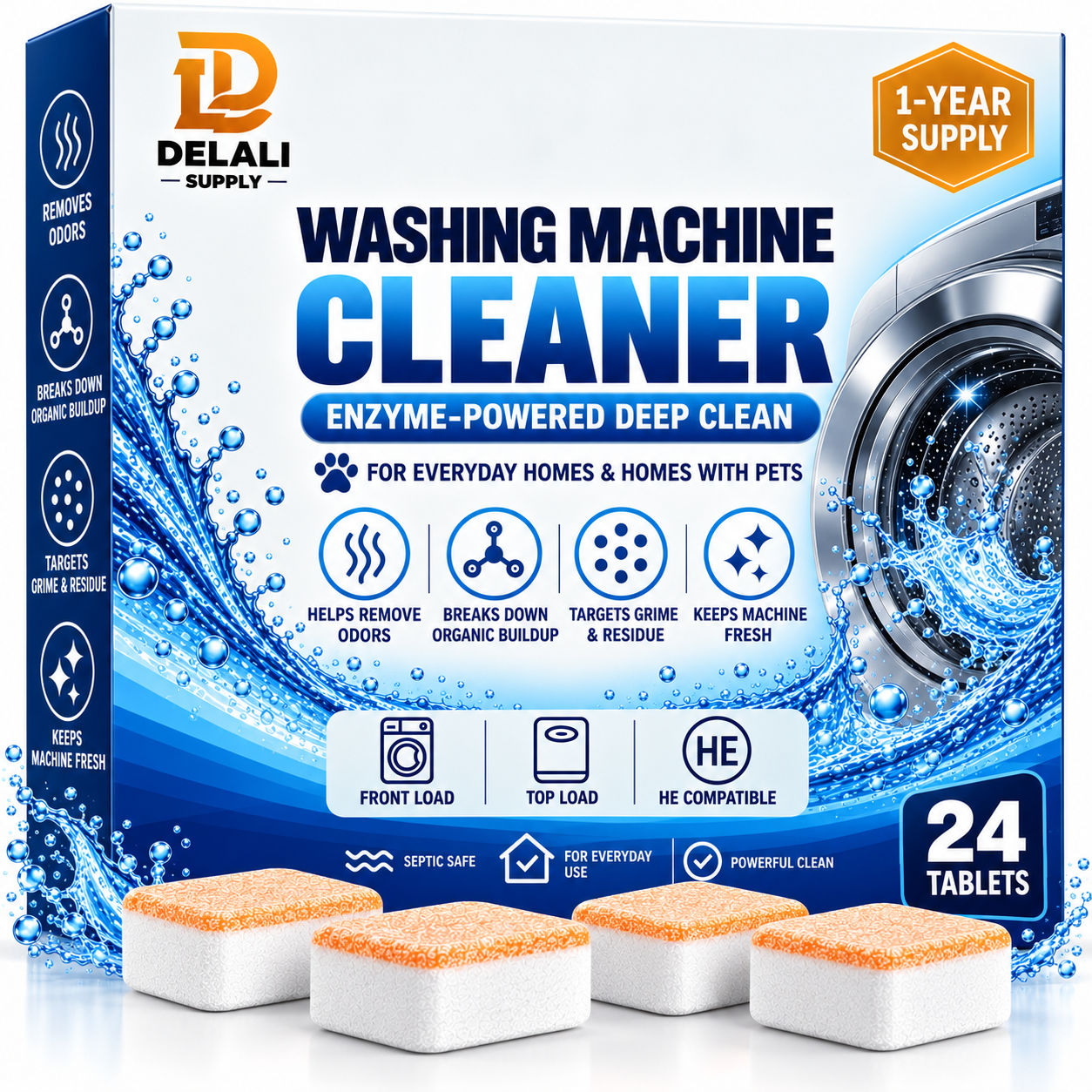 Delali Supply washing machine cleaner